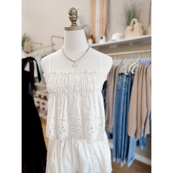 Milla Eyelet Tank
