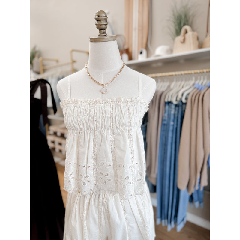 Milla Eyelet Tank
