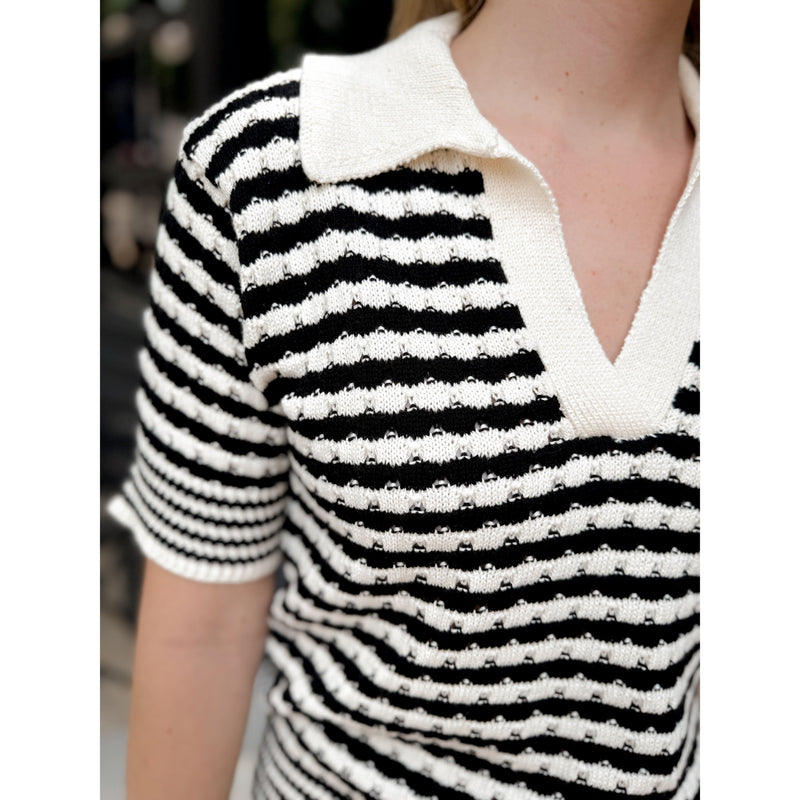 Mara Knit Top | Black