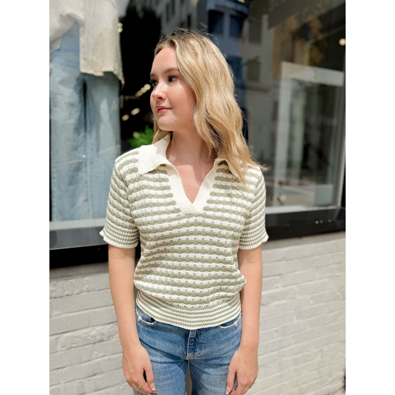 Mara Knit Top | Sage