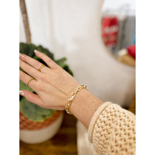 Camille Link Bracelet 14k Gold Dipped