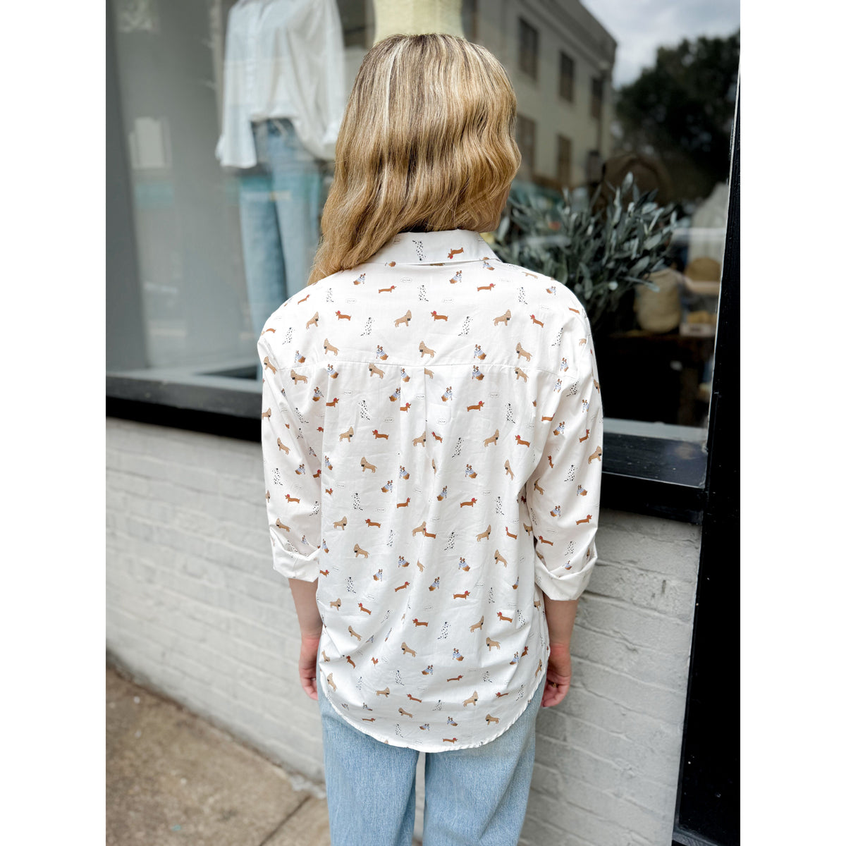 Dog Park Button Up - Joanna A. Boutique