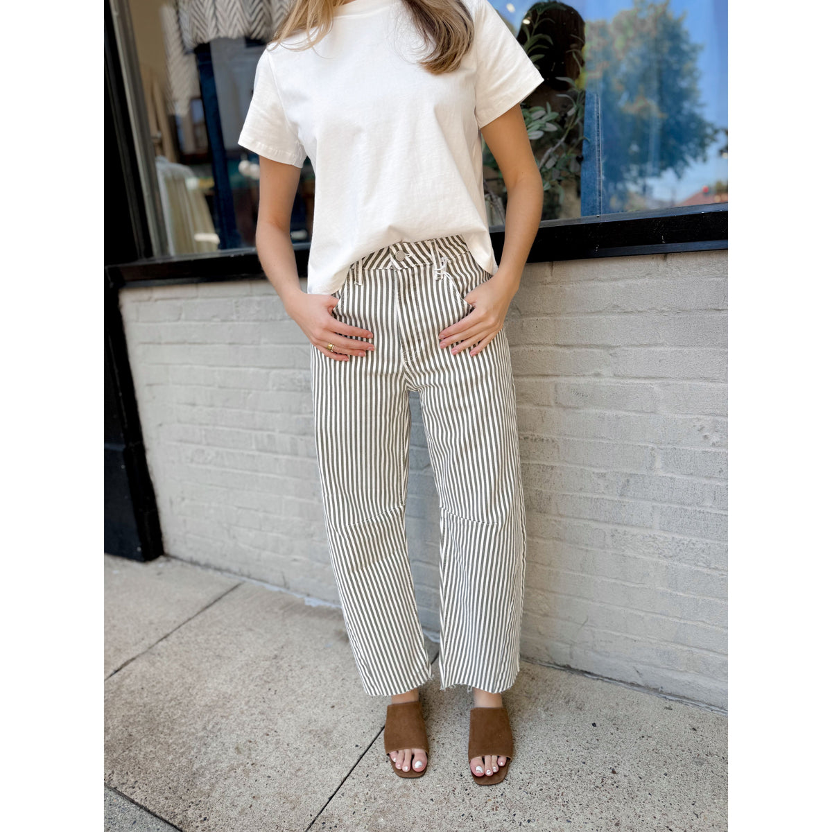 Parker Striped Jeans - Joanna A. Boutique