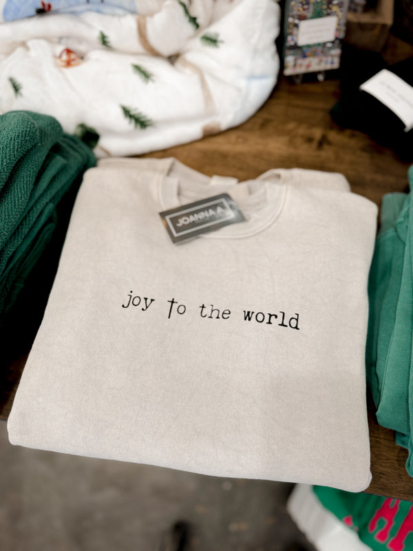 Joy To The World Mineral Crewneck