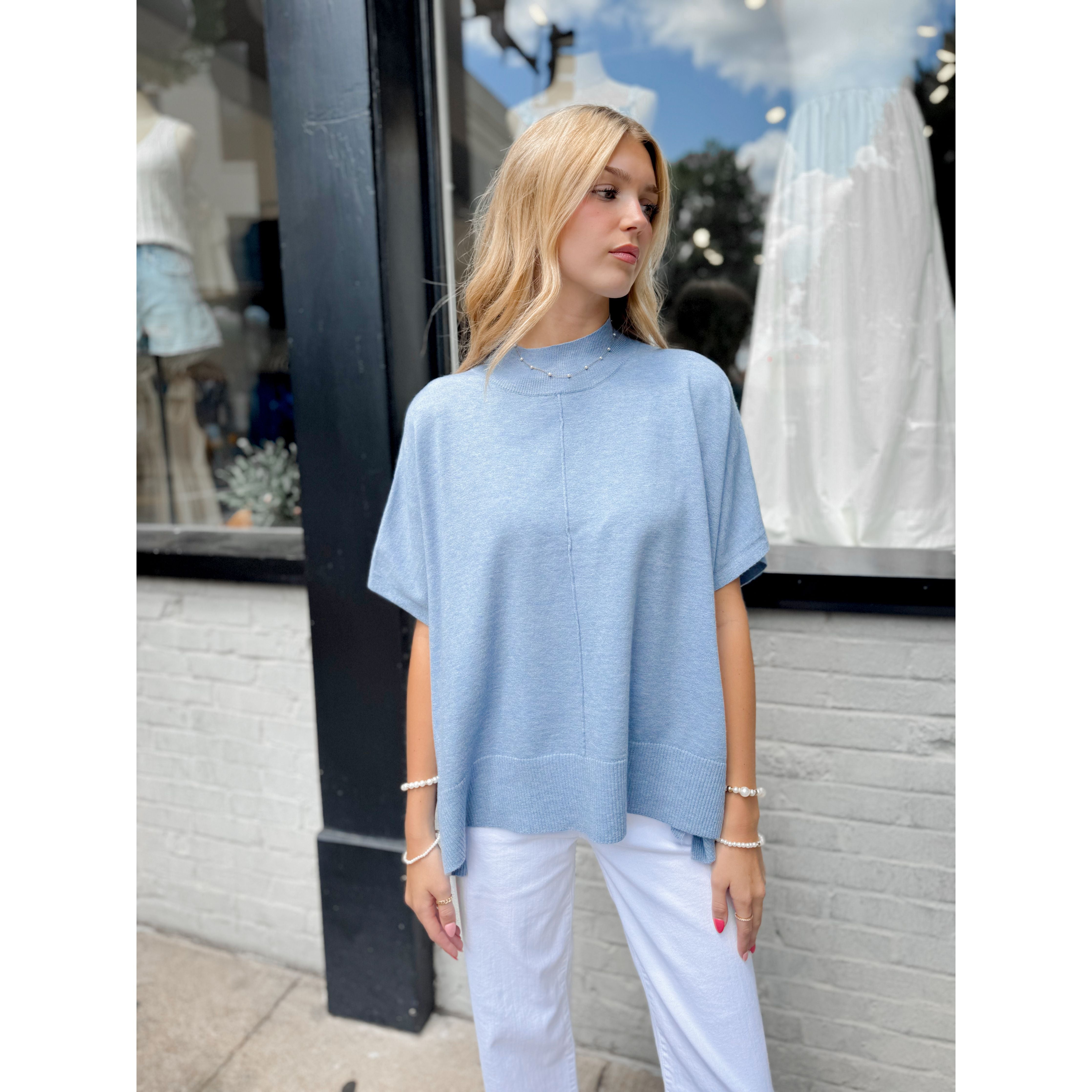 Caroline Top | Denim - Joanna A. Boutique
