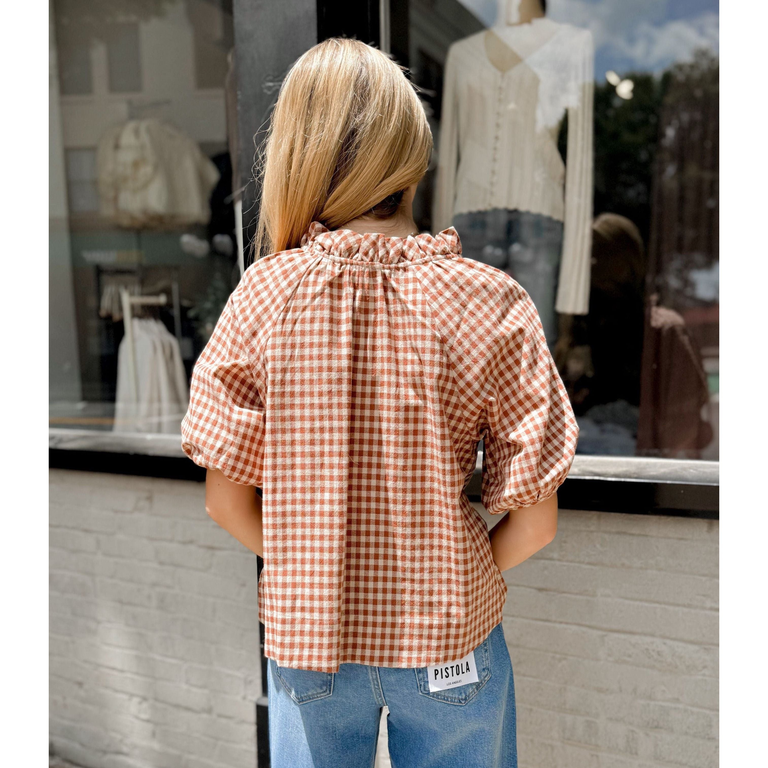 Eden Gingham Top - Joanna A. Boutique