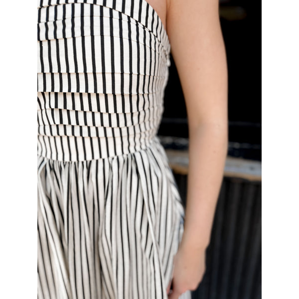 Maris Striped Maxi Dress | Off White