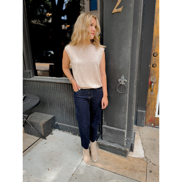 Sophie Cashmere Vest | Taupe - Joanna A. Boutique