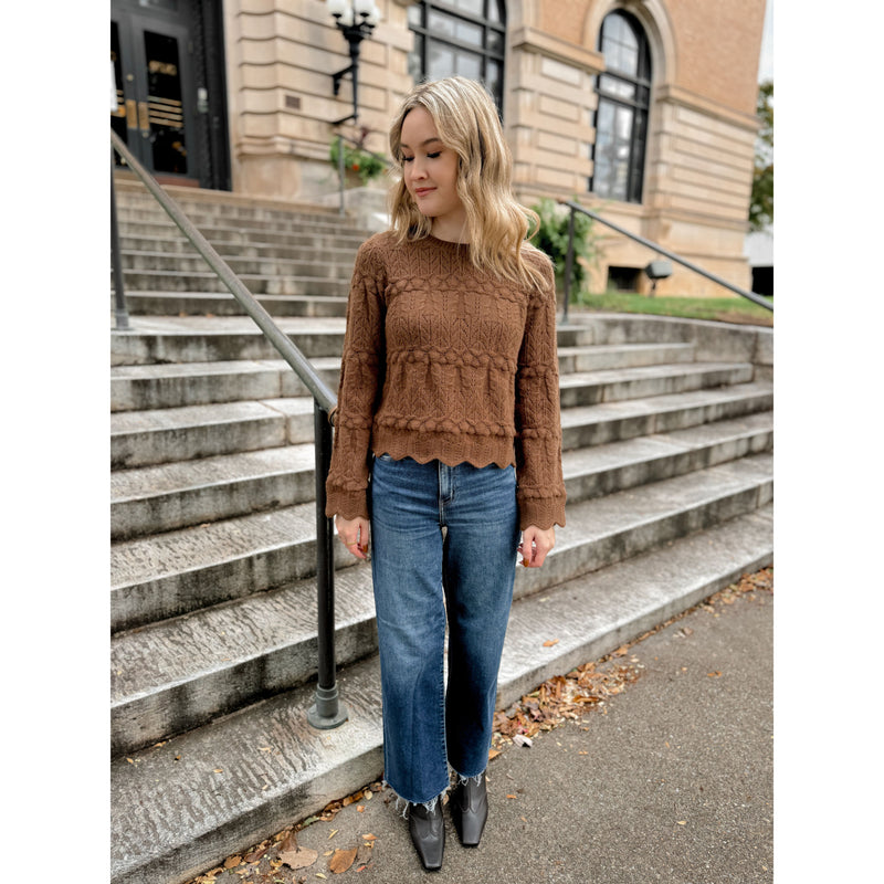 Myra Scalloped Sweater