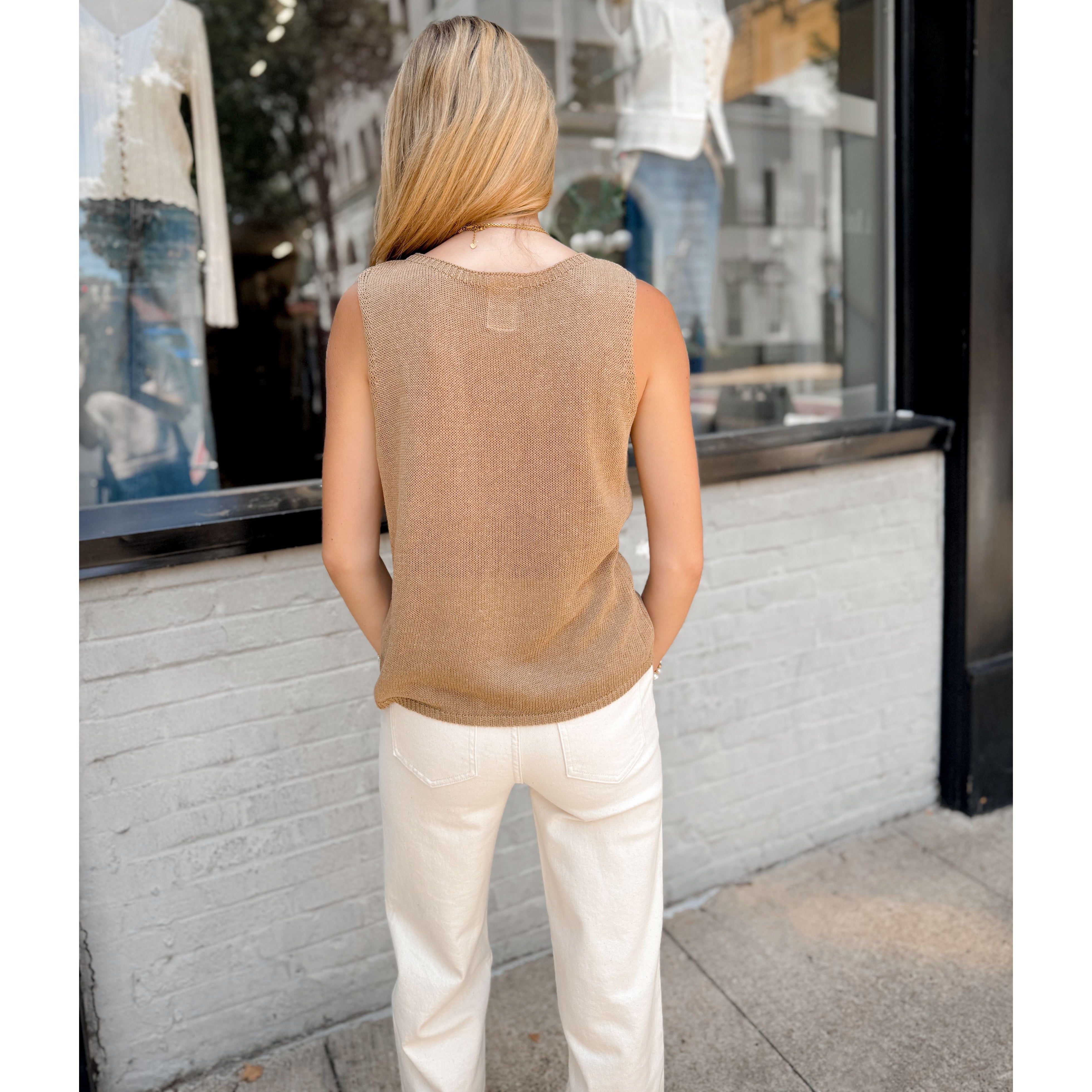 Coast Tank | Camel - Joanna A. Boutique