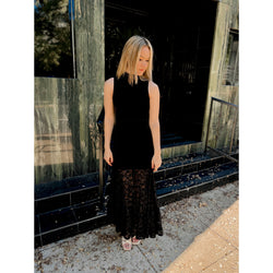 At Dusk Velvet Maxi Dress