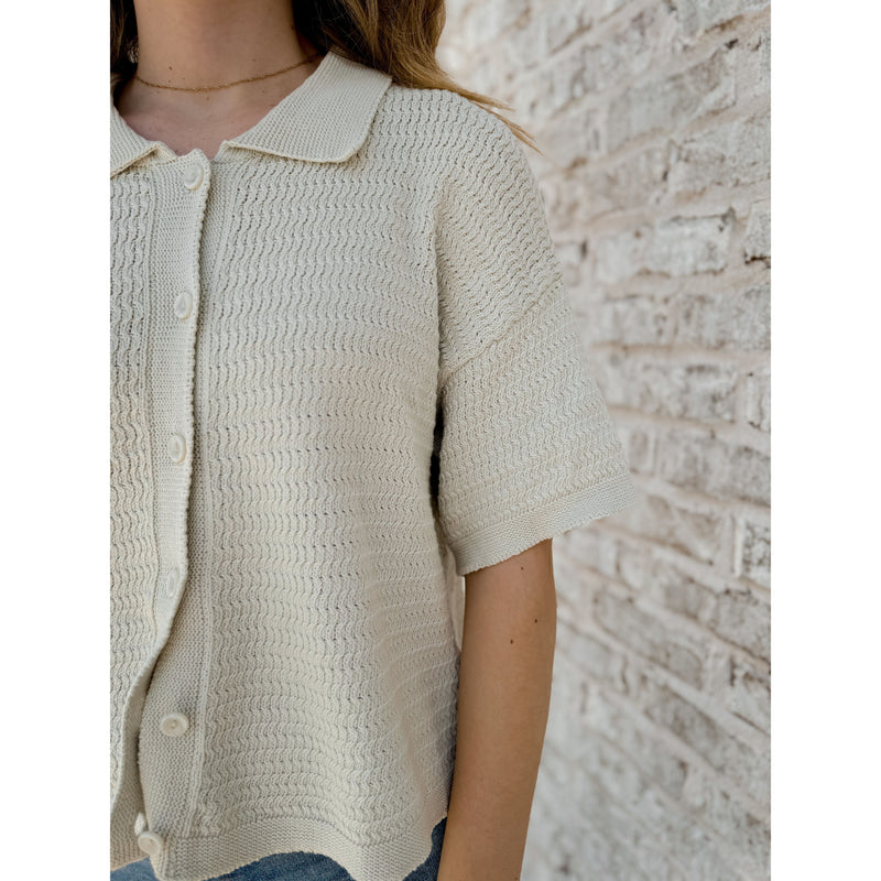 Kyndal Knit Buttondown