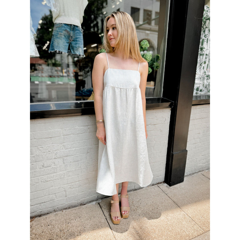 Shea Striped Midi Dress