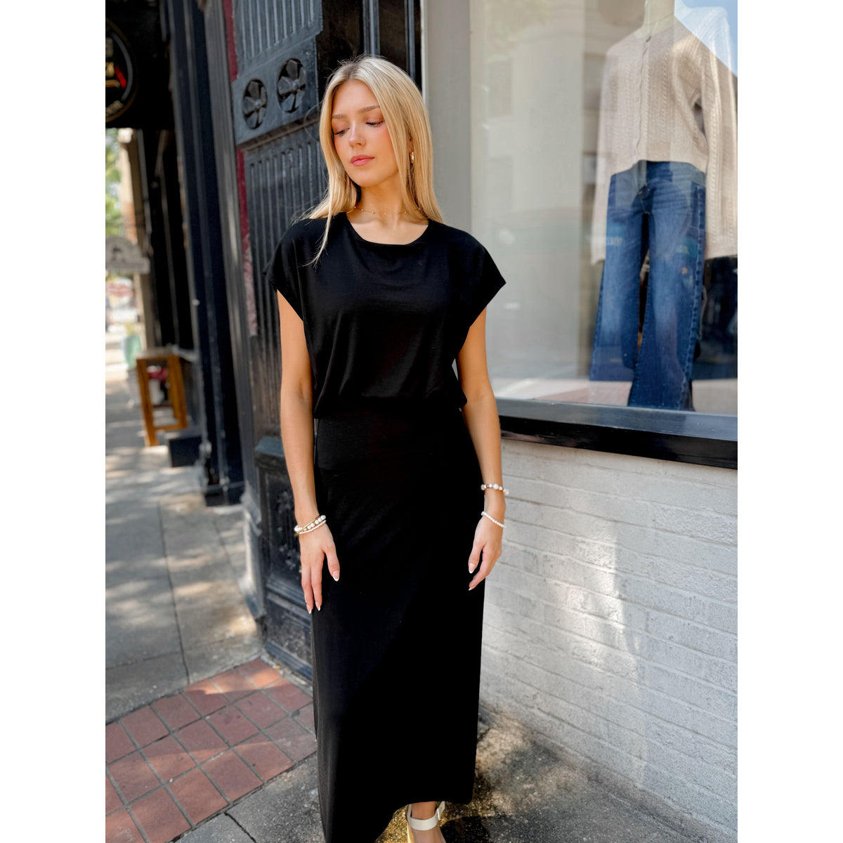 Anika Jersey Midi Dress