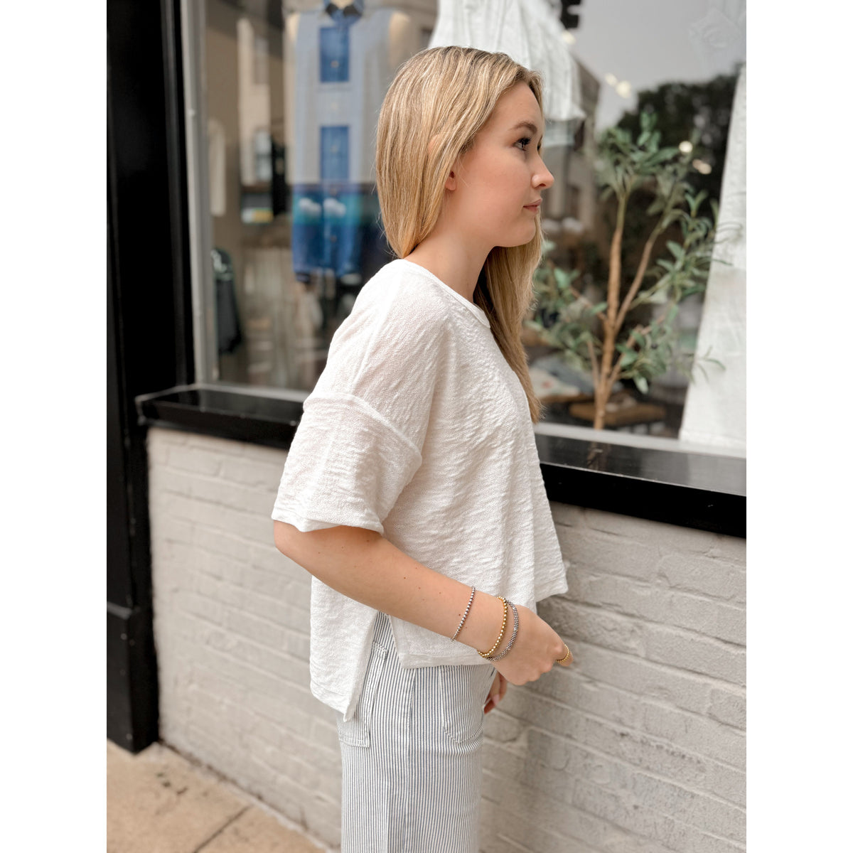 Nebula Tee | White - Joanna A. Boutique