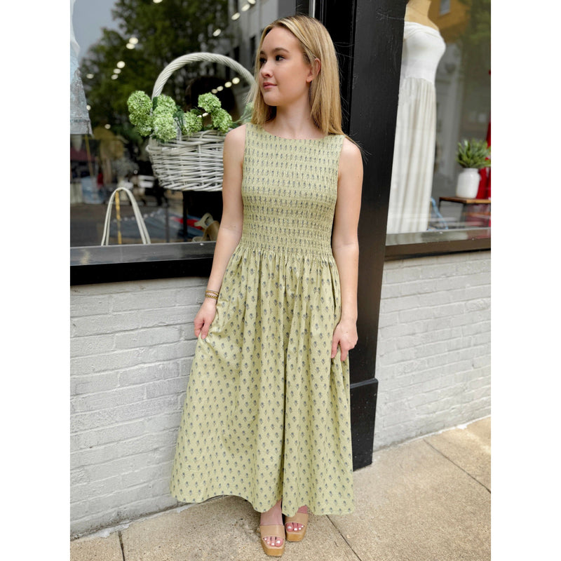 Lori Floral Maxi Dress | Pistachio