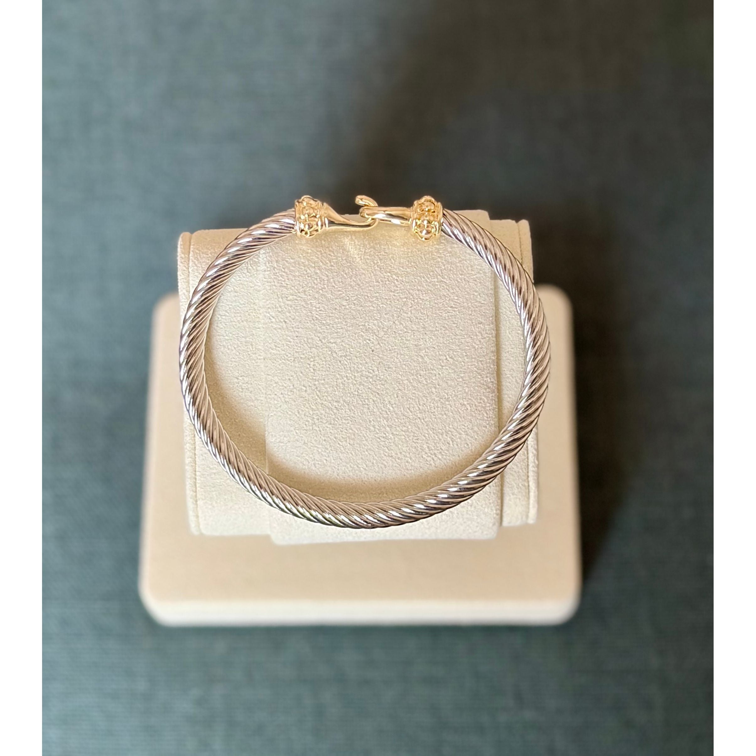 Golden Hook Bangle - Joanna A. Boutique