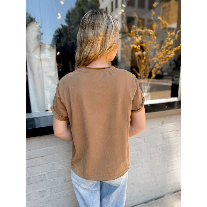 The Perfect Tee | Mocha - Joanna A. Boutique