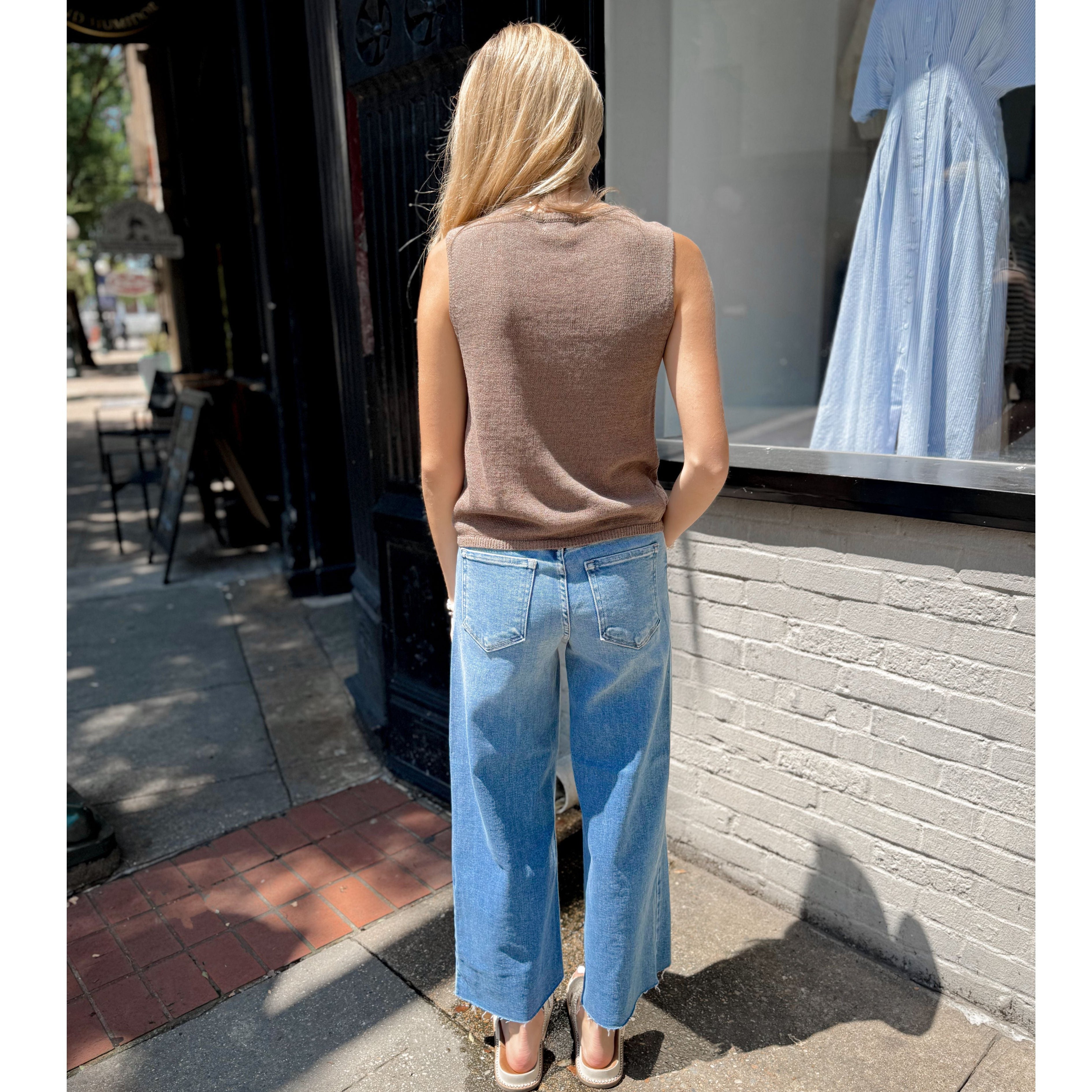 Syd Knit Vest | Pebble Coast - Joanna A. Boutique