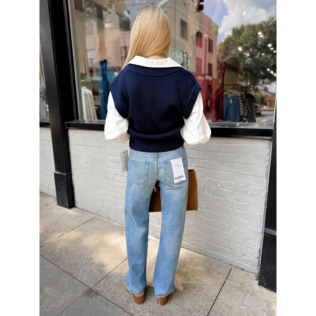 Maria Twofer Sweater Vest - Joanna A. Boutique