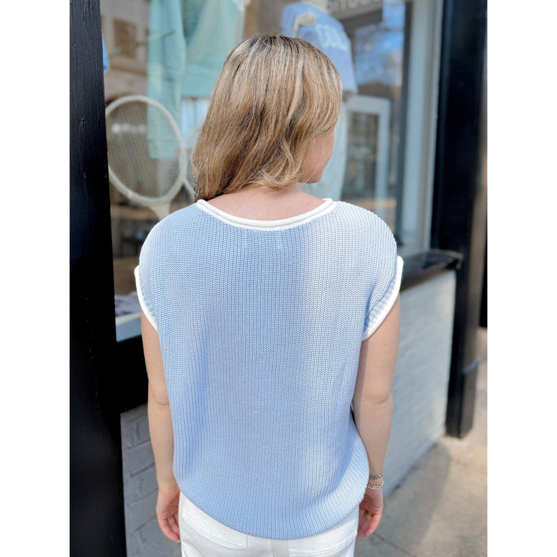 Lilli Sweater Vest | Sky