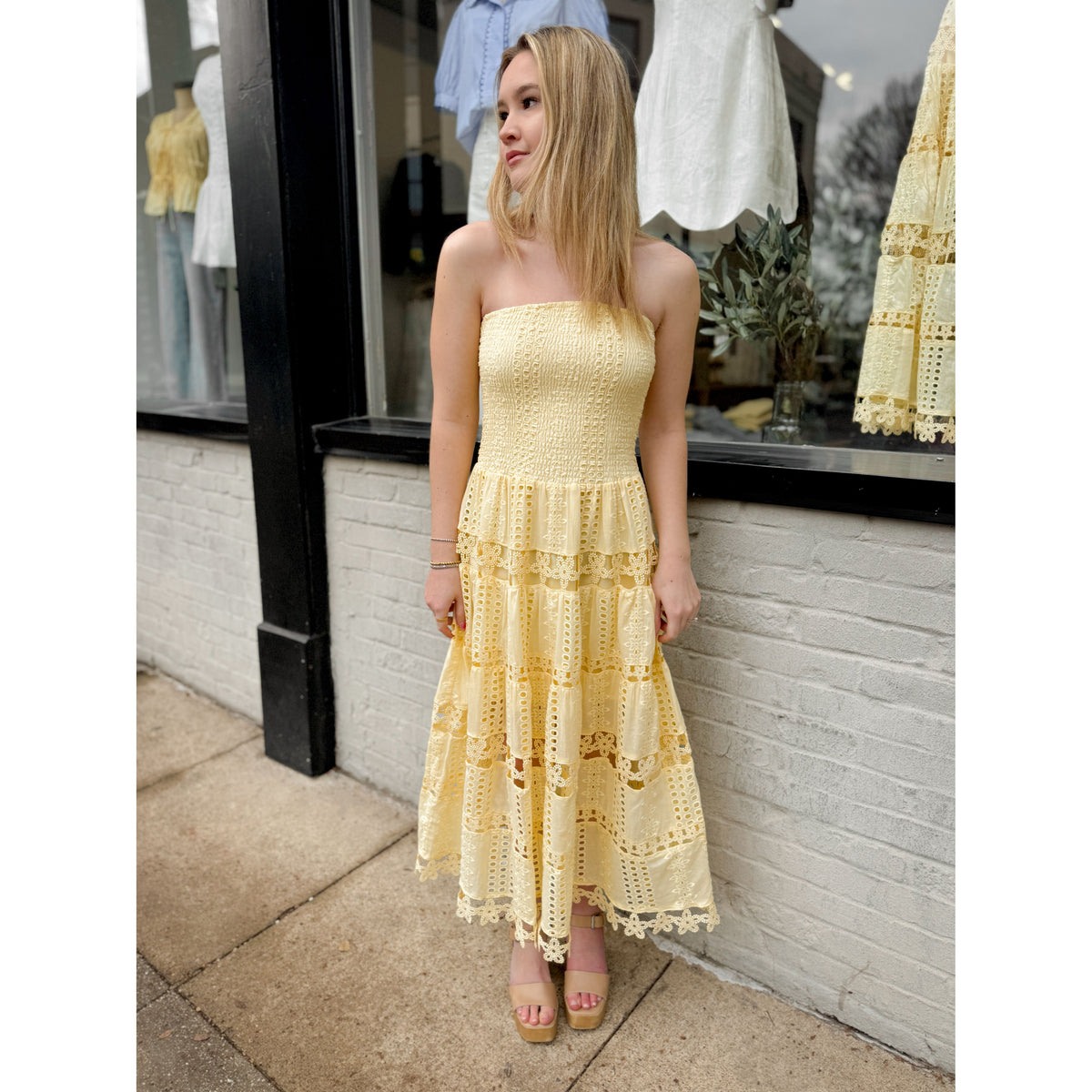 pastel midi dress Mimi Eyelet African print dress Size:4/5T 38.6 Size M A-Line Bridal Dress with