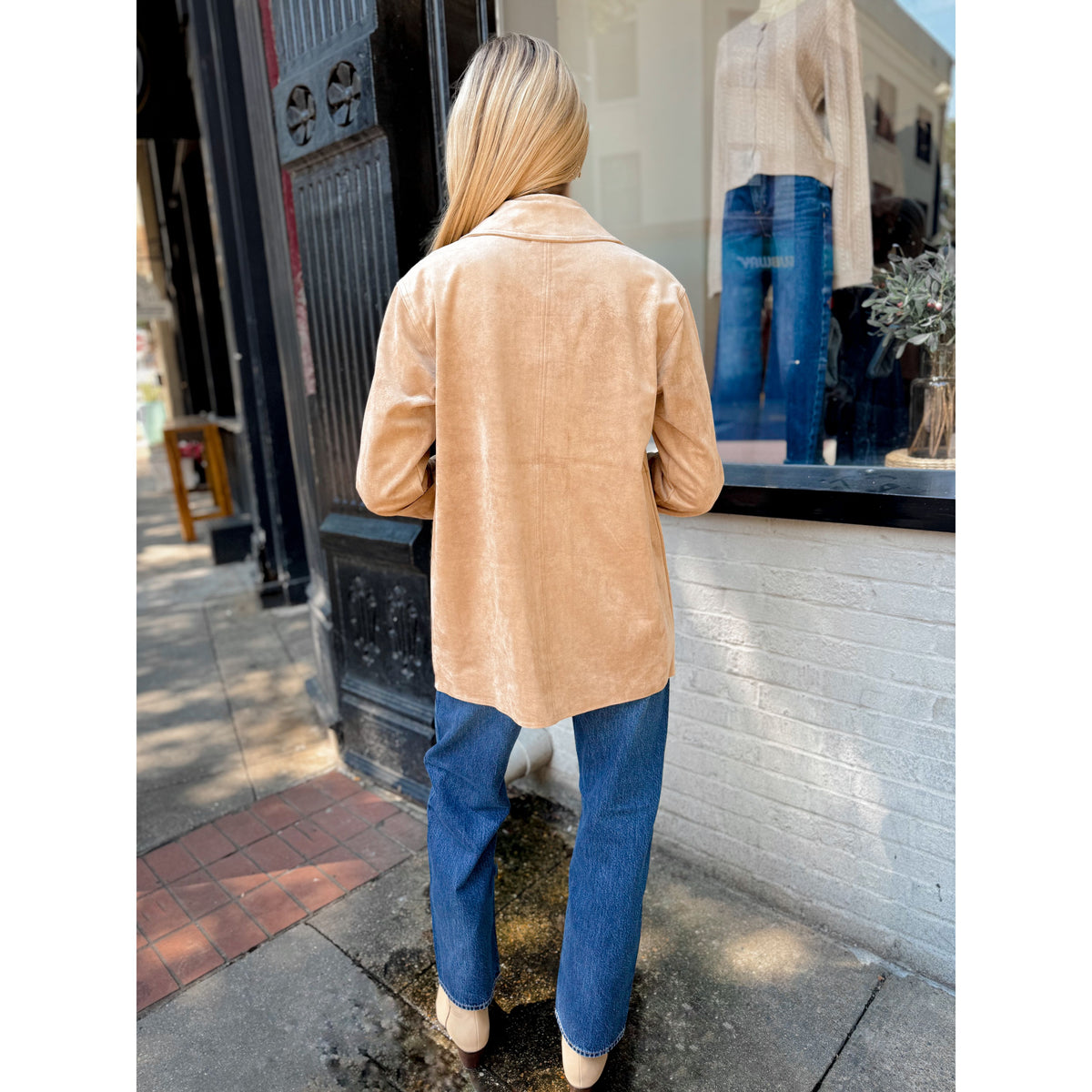 Decker Faux Suede Chore Coat