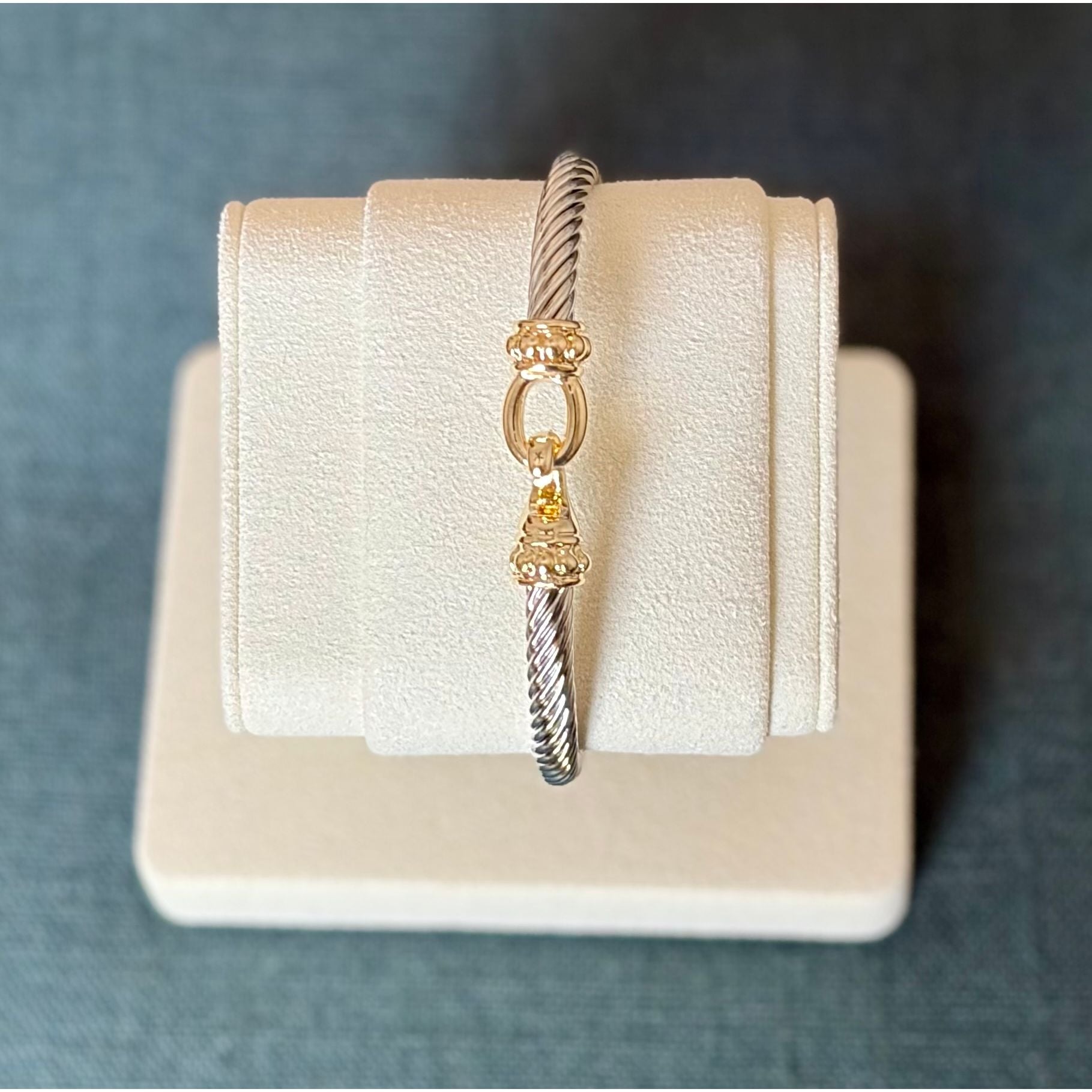 Golden Hook Bangle - Joanna A. Boutique