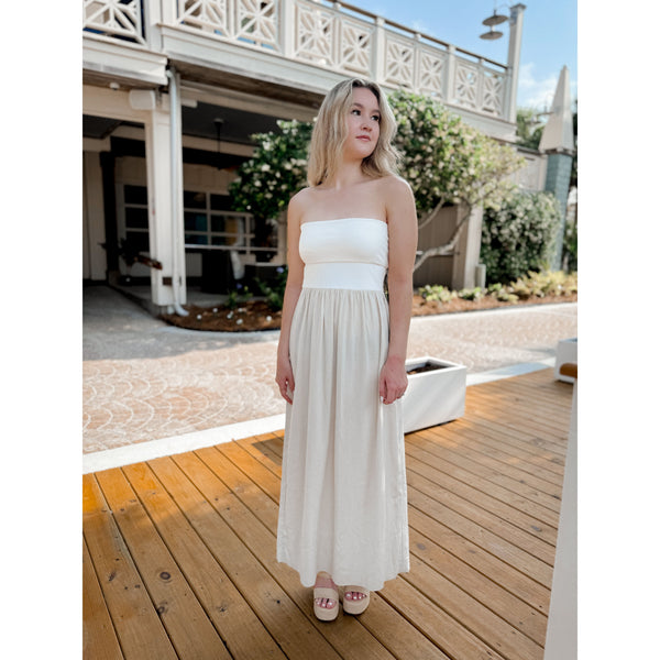 Getaway Linen Maxi Dress - Joanna A. Boutique