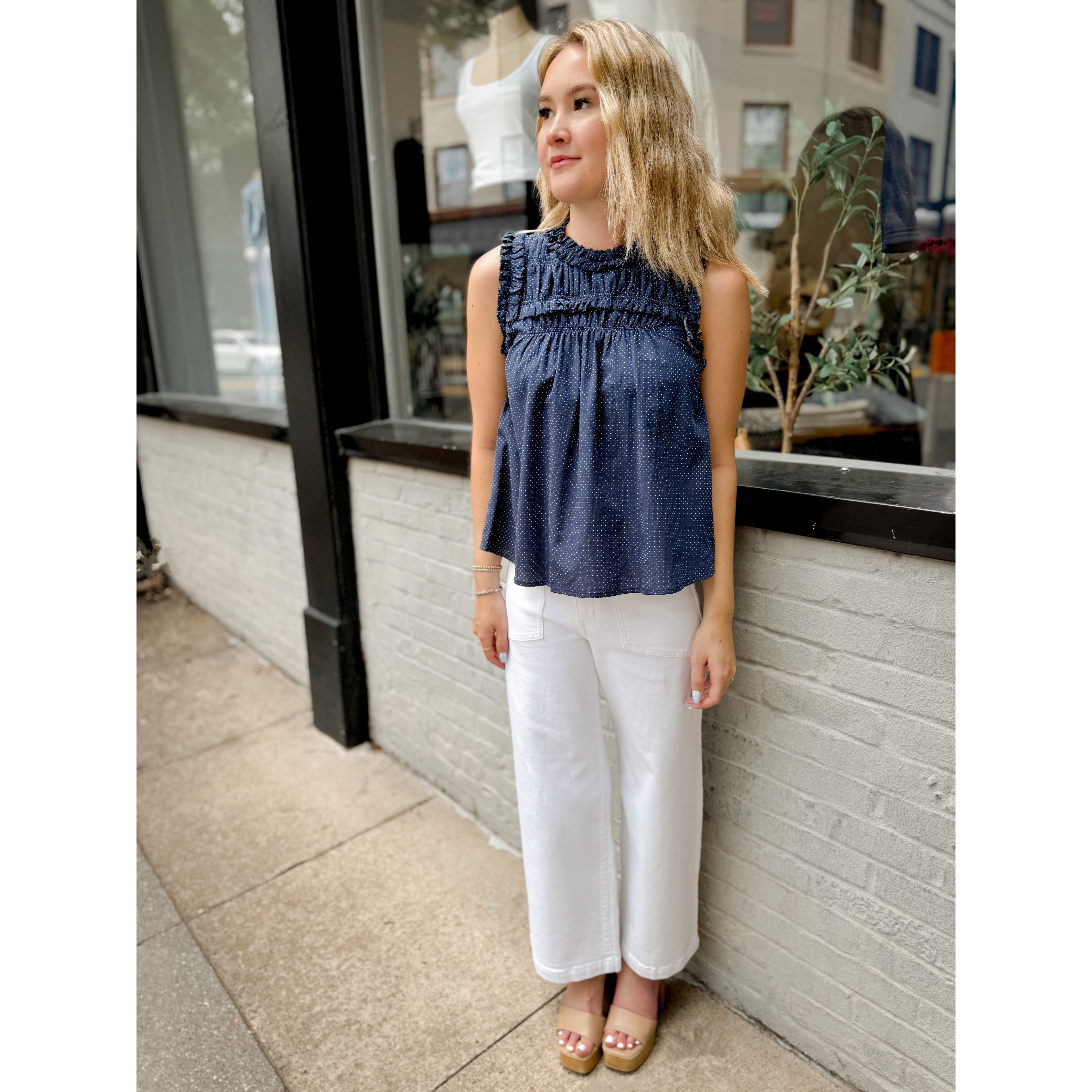 Avery Polka Dot Top - Joanna A. Boutique