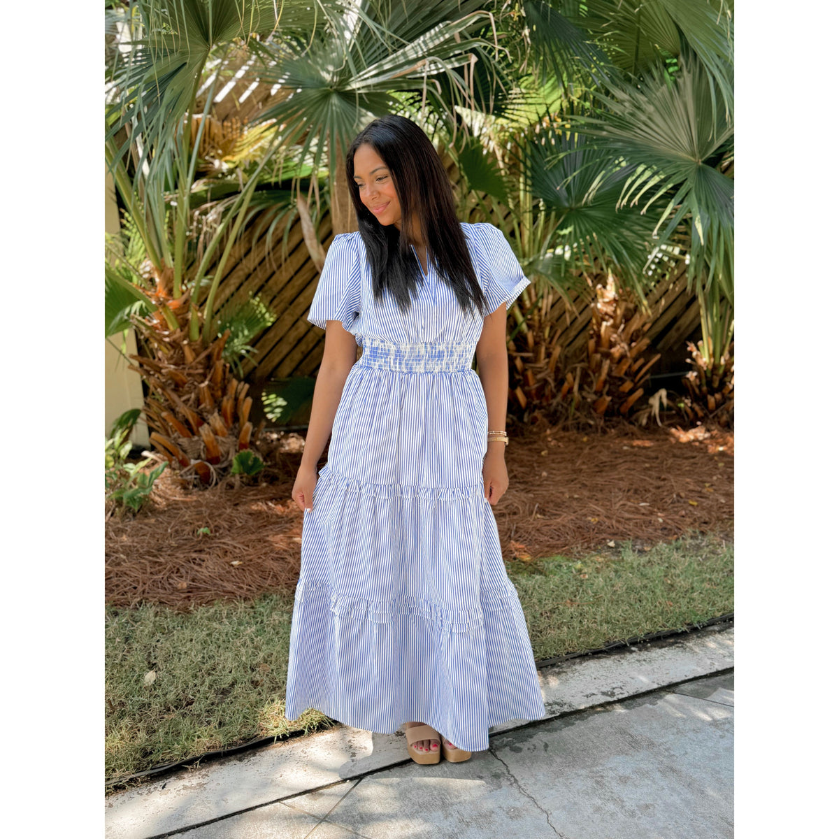 Palmer Poplin Maxi Dress - Joanna A. Boutique