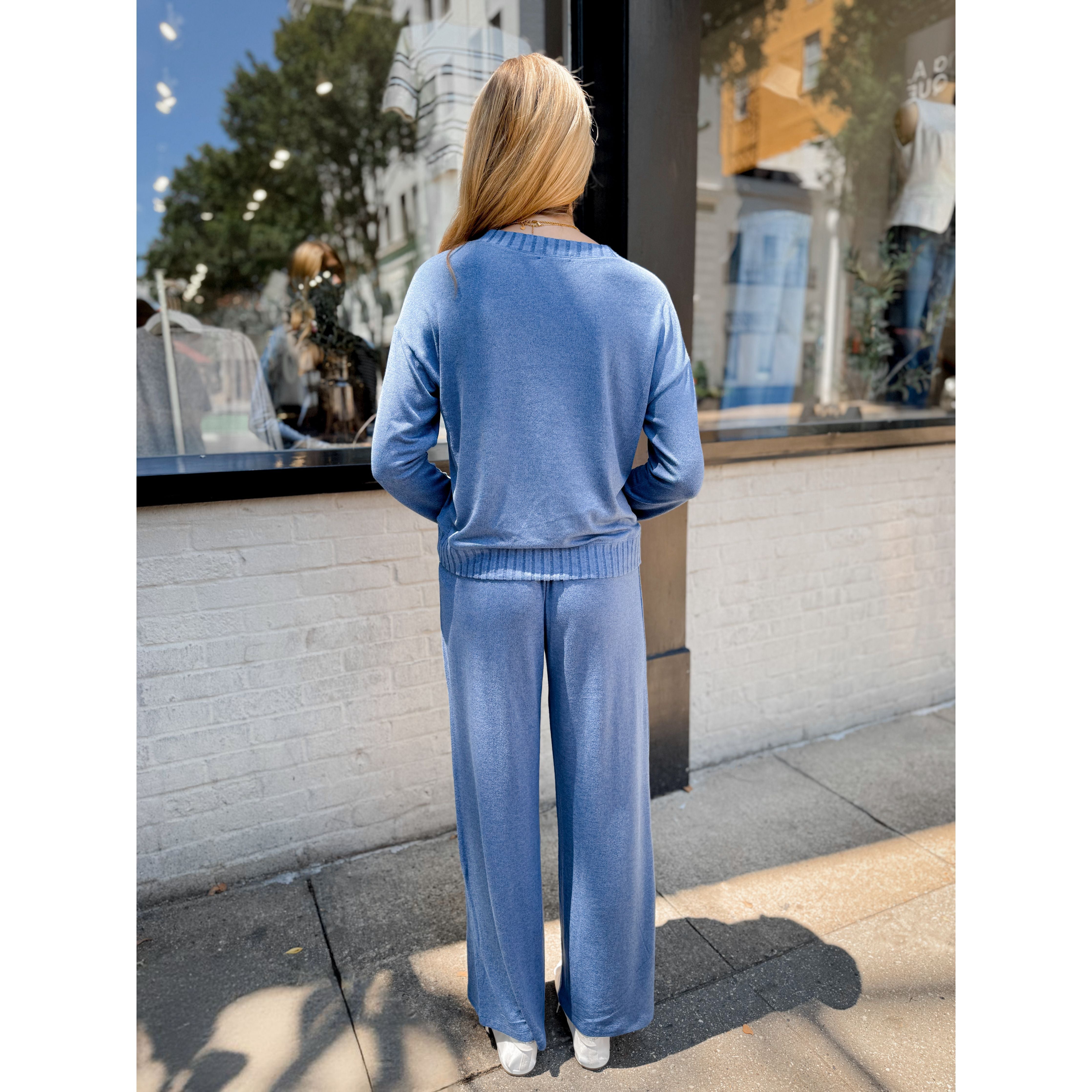 Dawn Smocked Pant | True Navy - Joanna A. Boutique