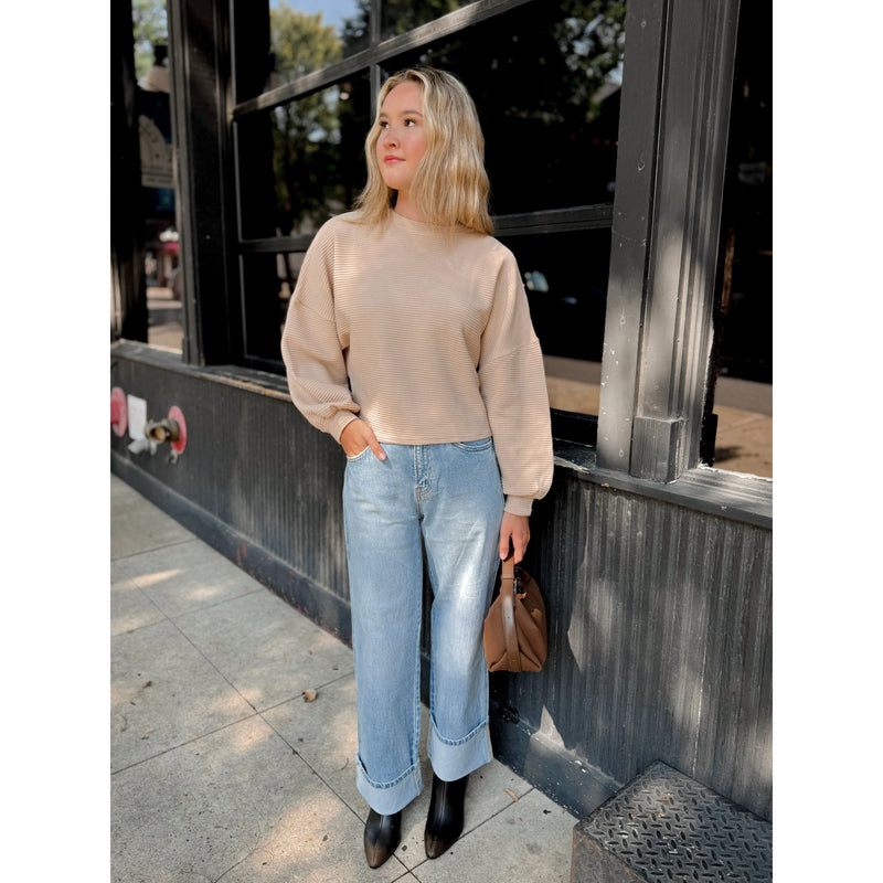 On A Stroll Dolman Sweater - Joanna A. Boutique