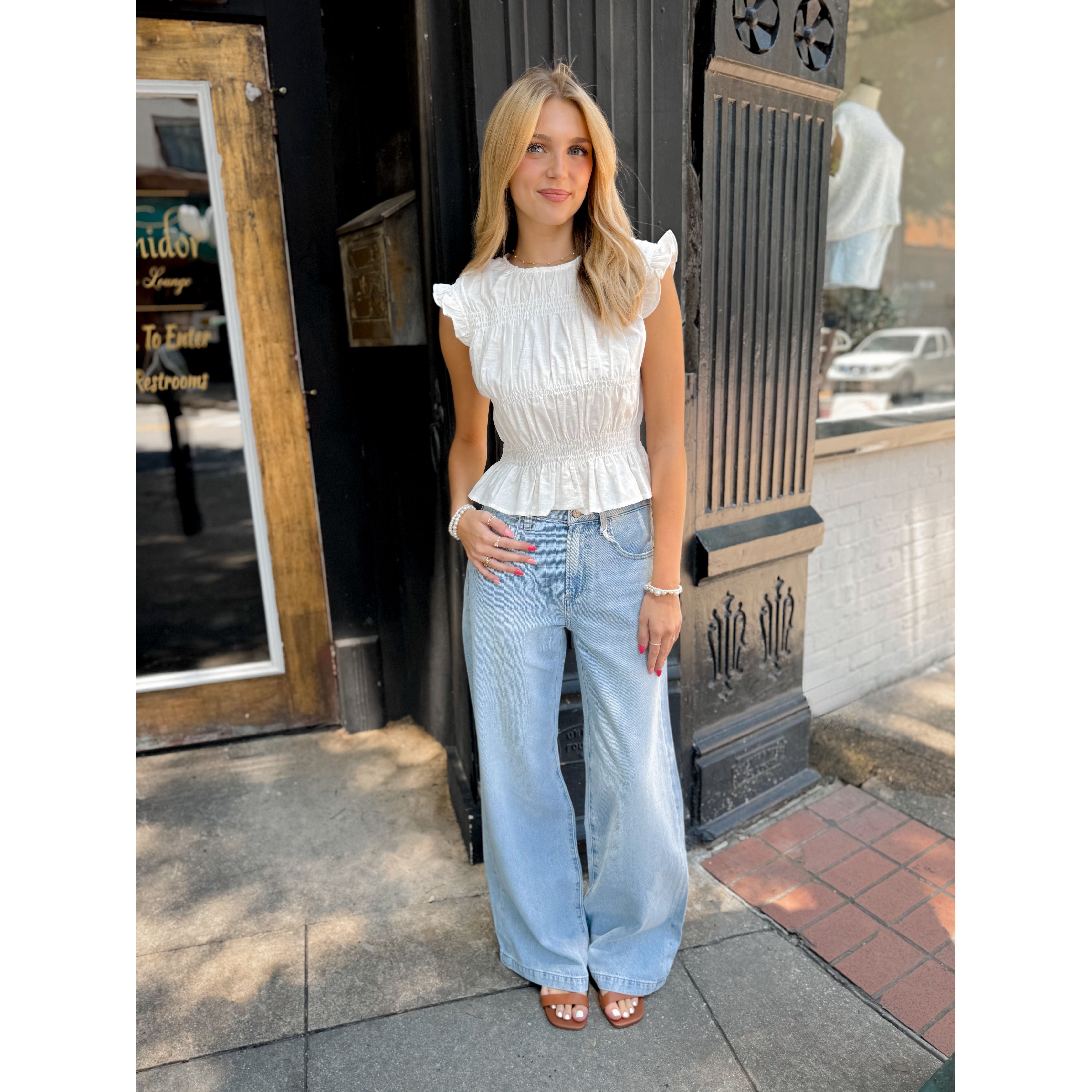Libby Smocked Top - Joanna A. Boutique