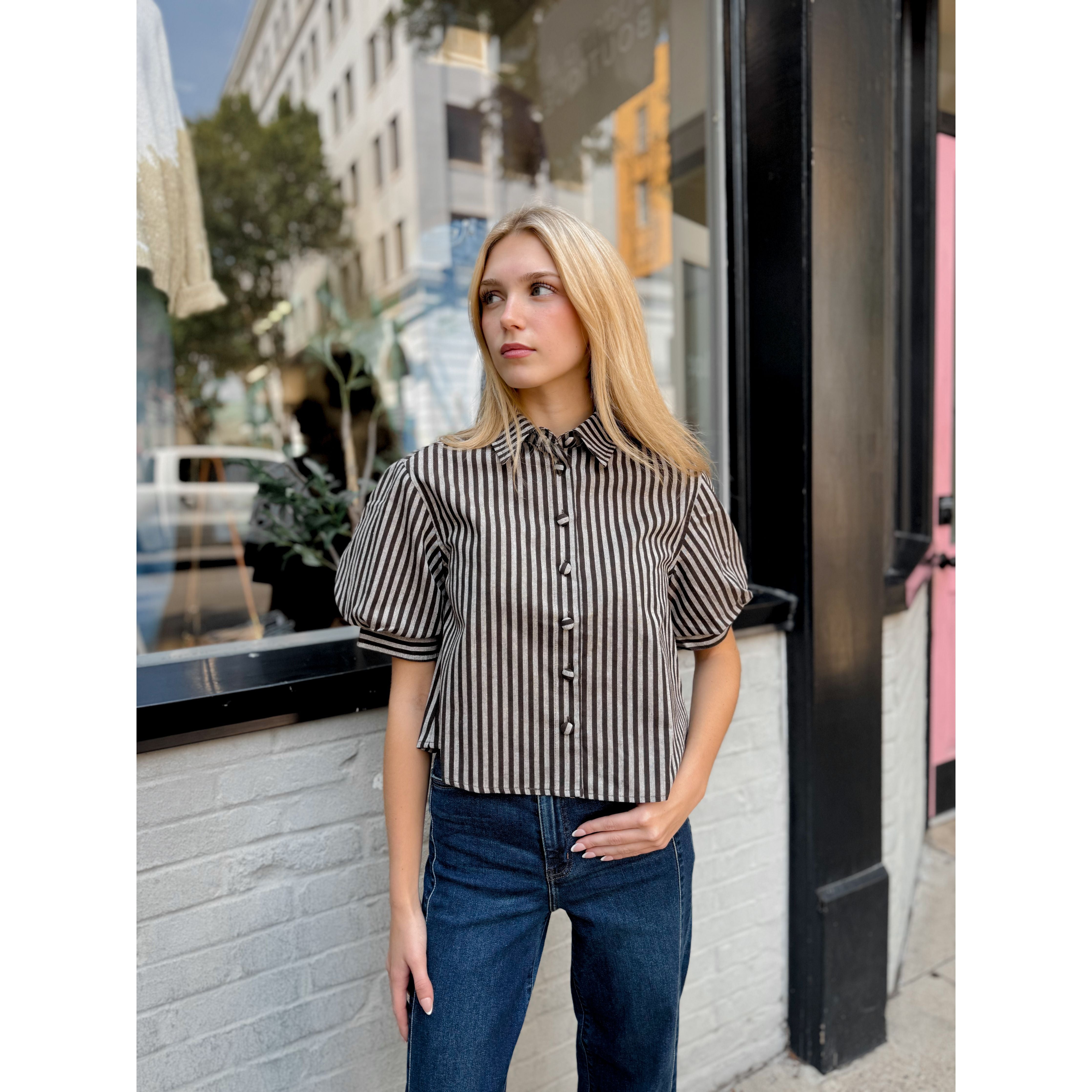 Mae Striped Top - Joanna A. Boutique