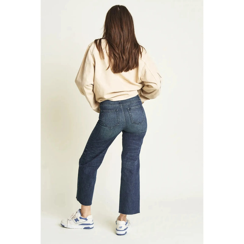 Aberdeen Wide Leg Jean | Dark Blue