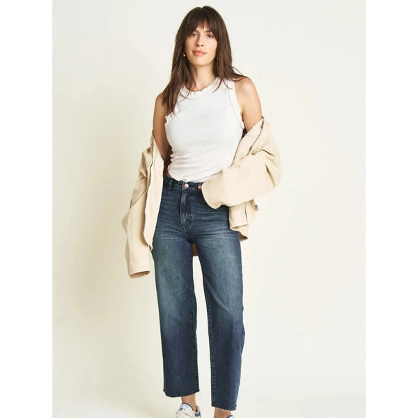 Aberdeen Wide Leg Jean | Dark Blue