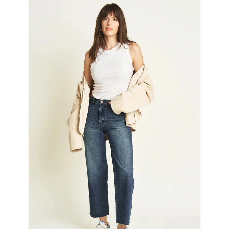 Aberdeen Wide Leg Jean | Dark Blue
