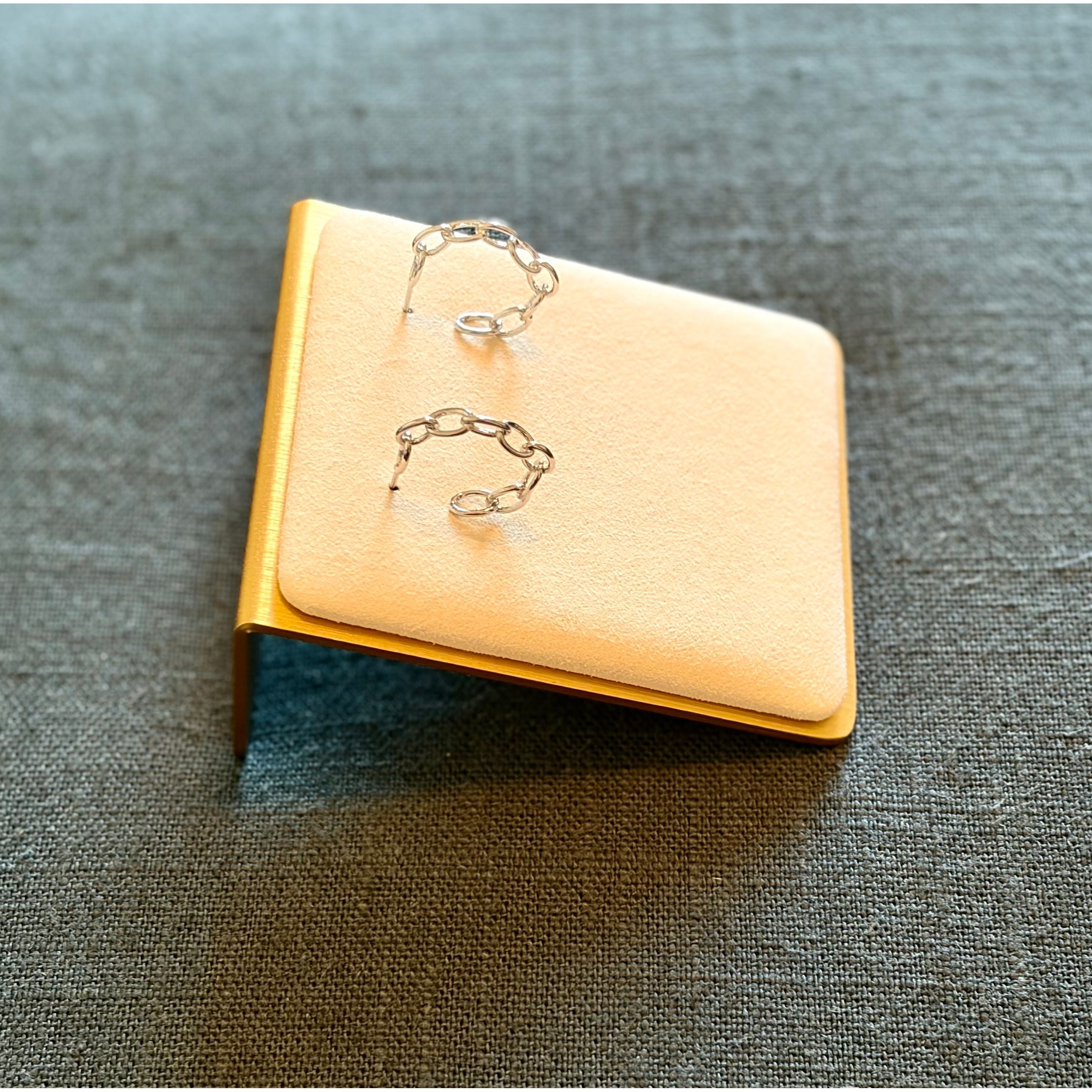 Sherry Link Mini Hoop | Silver - Joanna A. Boutique