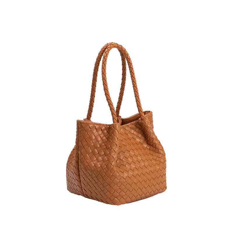 Anaia Woven Mini Bag | Saddle - Joanna A. Boutique