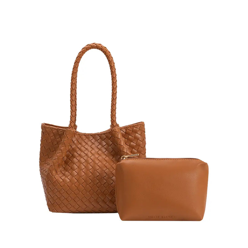 Anaia Woven Mini Bag | Saddle - Joanna A. Boutique