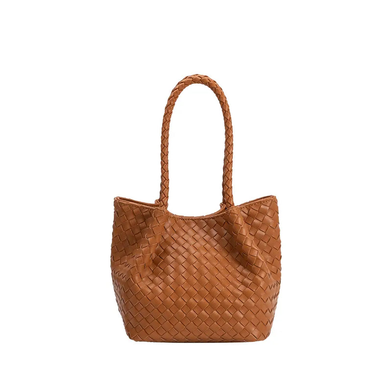 Anaia Woven Mini Bag | Saddle - Joanna A. Boutique