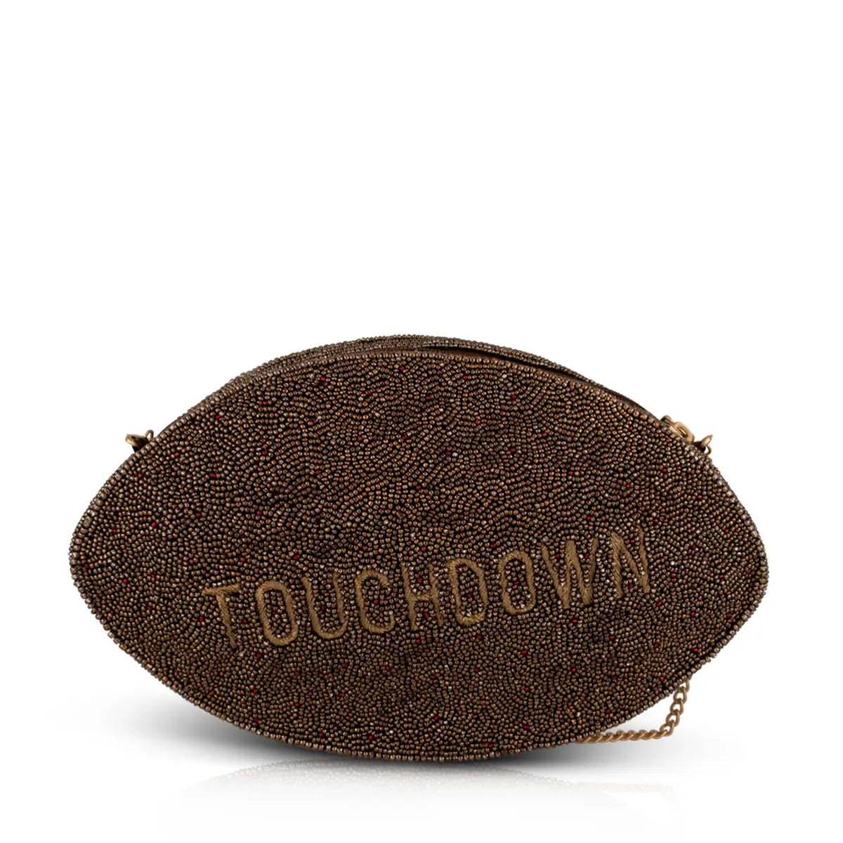 Huddle Up Beaded Football Bag - Joanna A. Boutique