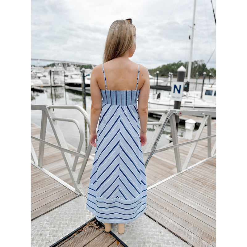 Evelyn Striped Maxi Dress