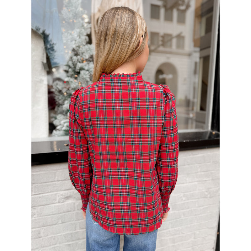 Ari Tartan Plaid Top