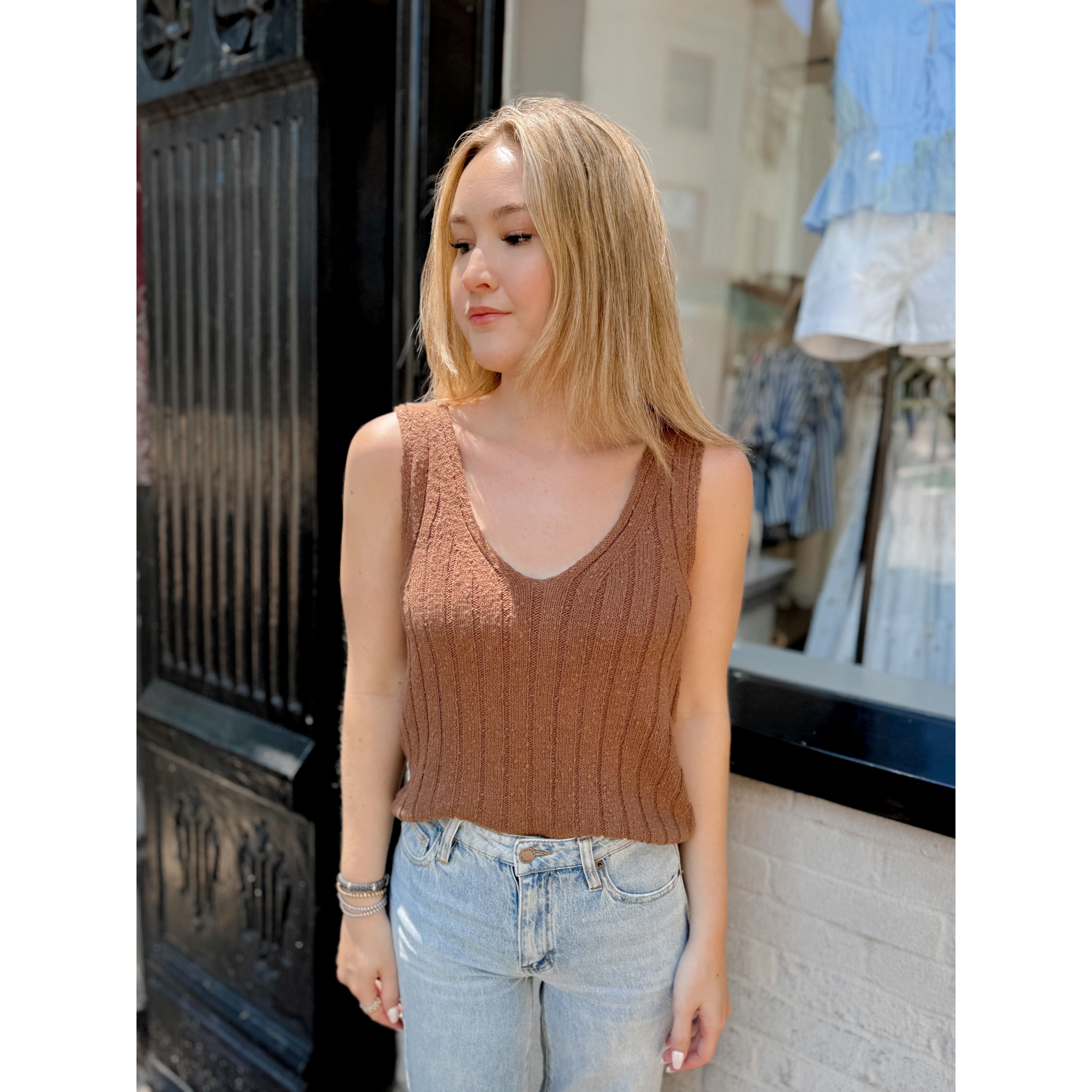 Acadia Sweater Tank | Palo Santo - Joanna A. Boutique