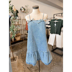 Madelyn Denim Mini Dress - Joanna A. Boutique