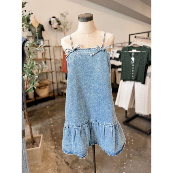 Madelyn Denim Mini Dress - Joanna A. Boutique
