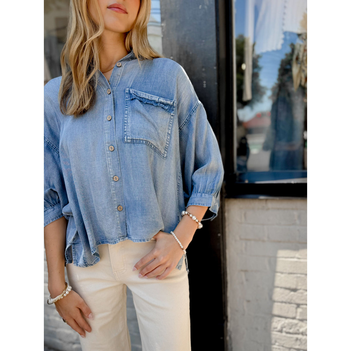 Harlow Tencel Top - Joanna A. Boutique