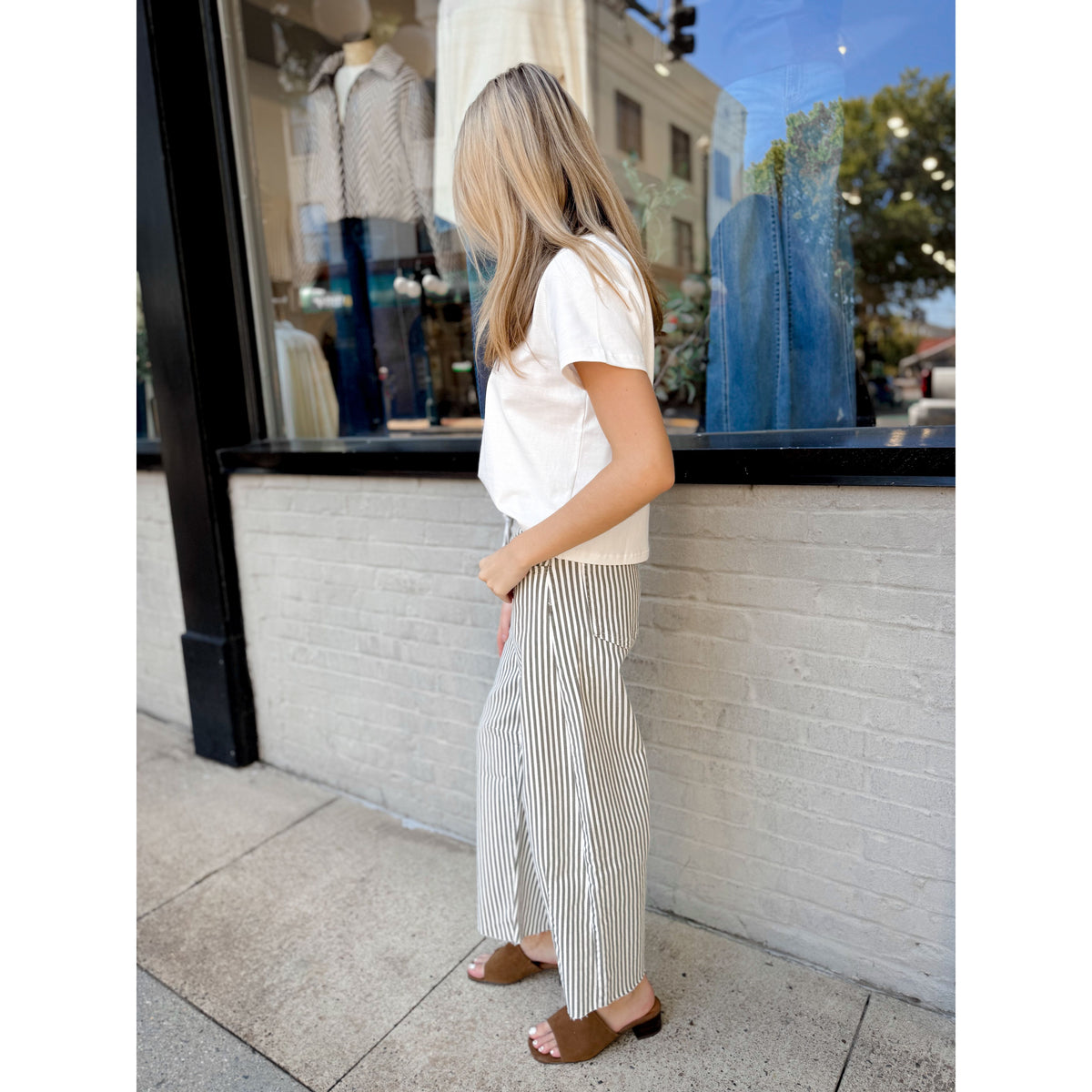 Parker Striped Jeans - Joanna A. Boutique